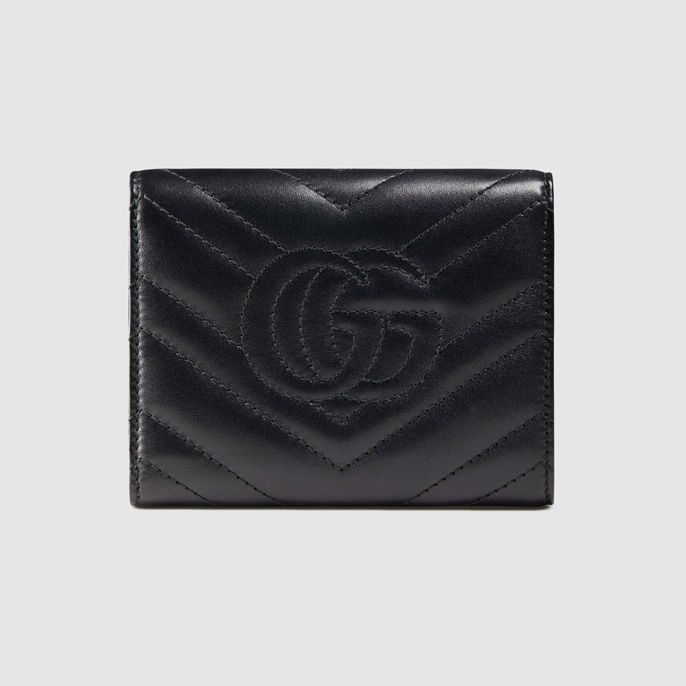 Gucci GG Marmont matelasse wallet 474802 DRW1T 1000 - Photo-2