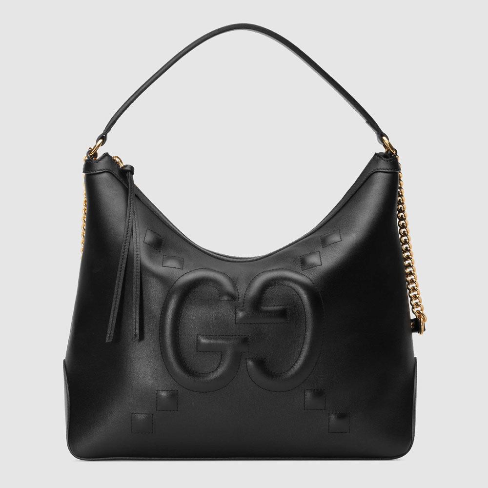 Gucci Embossed GG leather hobo 474988 DSVTG 1000