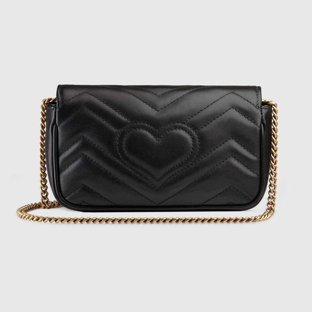 Gucci GG Marmont matelasse leather super mini bag 476433 DSVRT 1000 - Photo-3