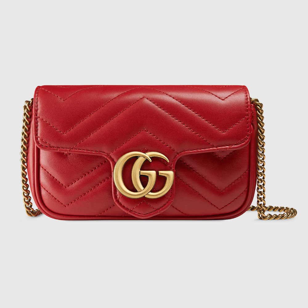 Gucci GG Marmont matelasse leather super mini bag 476433 DSVRT 6433
