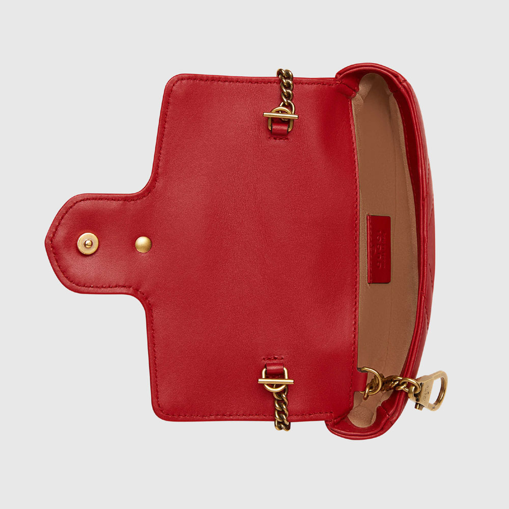 Gucci GG Marmont matelasse leather super mini bag 476433 DSVRT 6433 - Photo-2