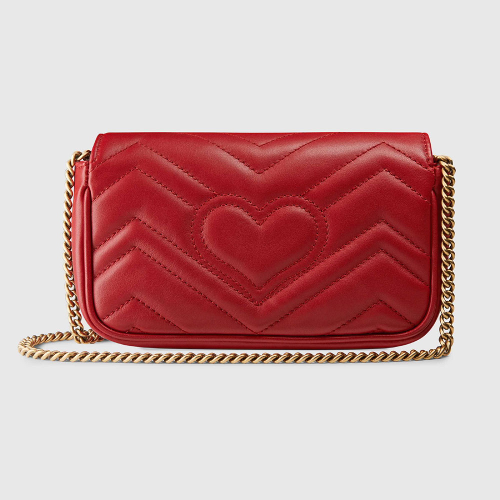 Gucci GG Marmont matelasse leather super mini bag 476433 DSVRT 6433 - Photo-3