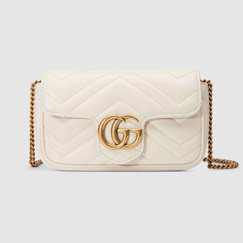 Gucci GG Marmont matelasse leather super mini bag 476433 DSVRT 9022