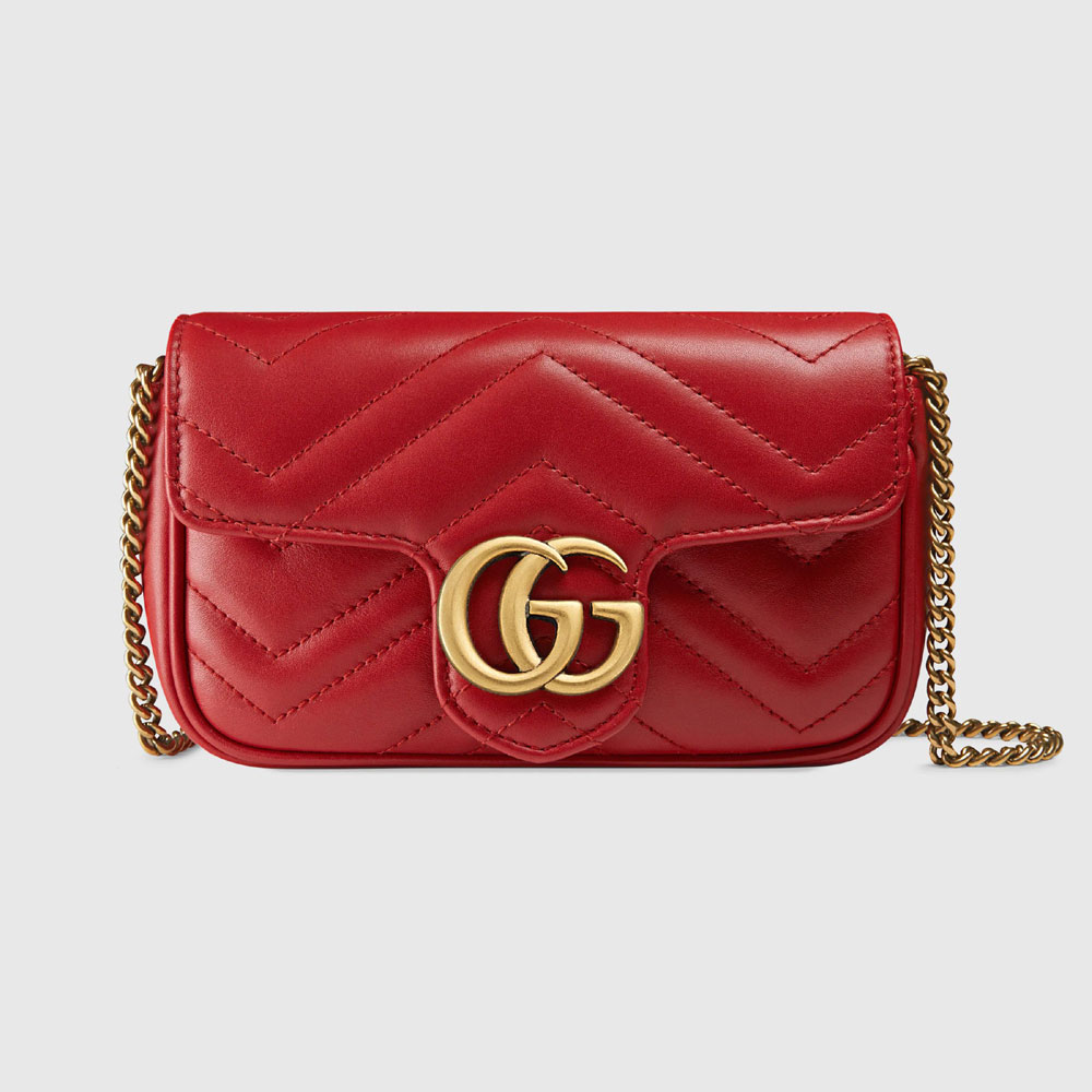 Gucci GG Marmont matelasse leather super mini bag 476433 DTDCT 6433
