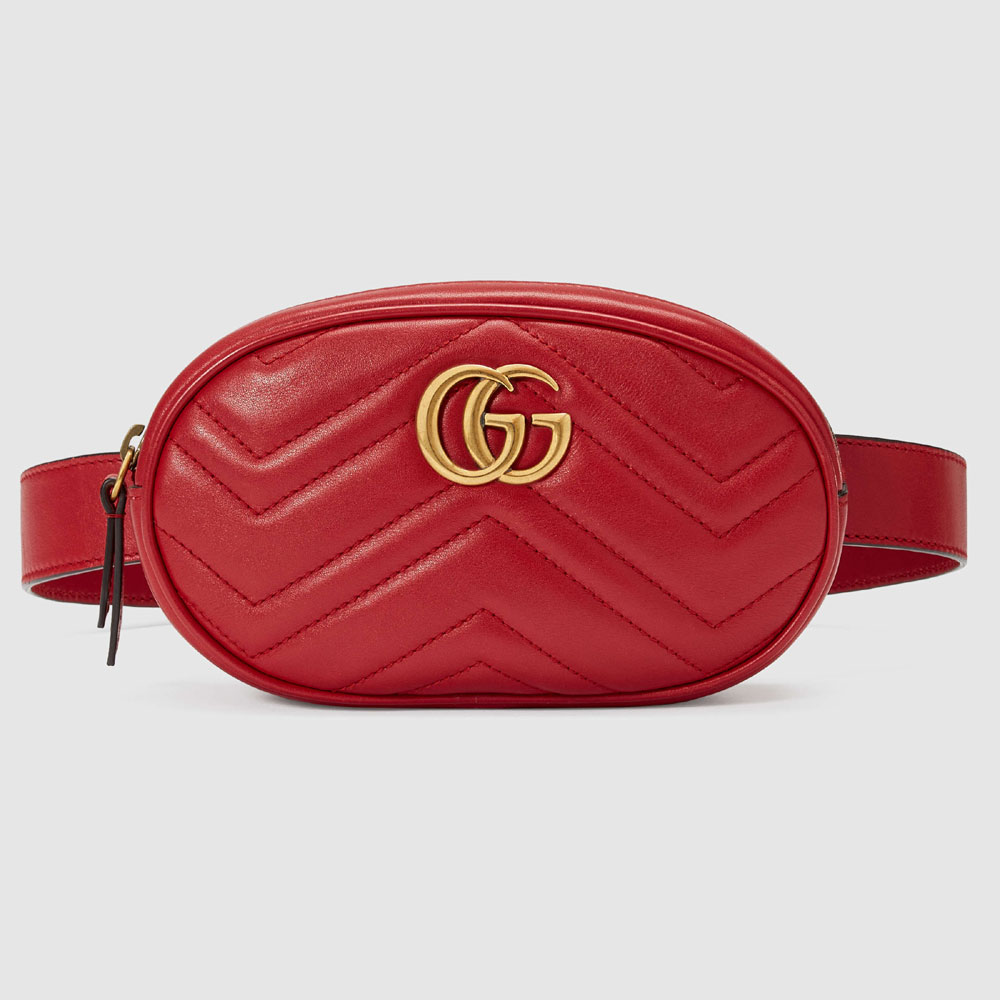 Gucci GG Marmont matelasse leather belt bag 476434 DSVRT 6433