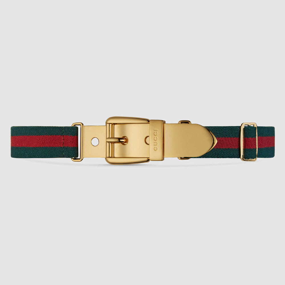Gucci Web belt with square buckle 476450 HGW1G 8476