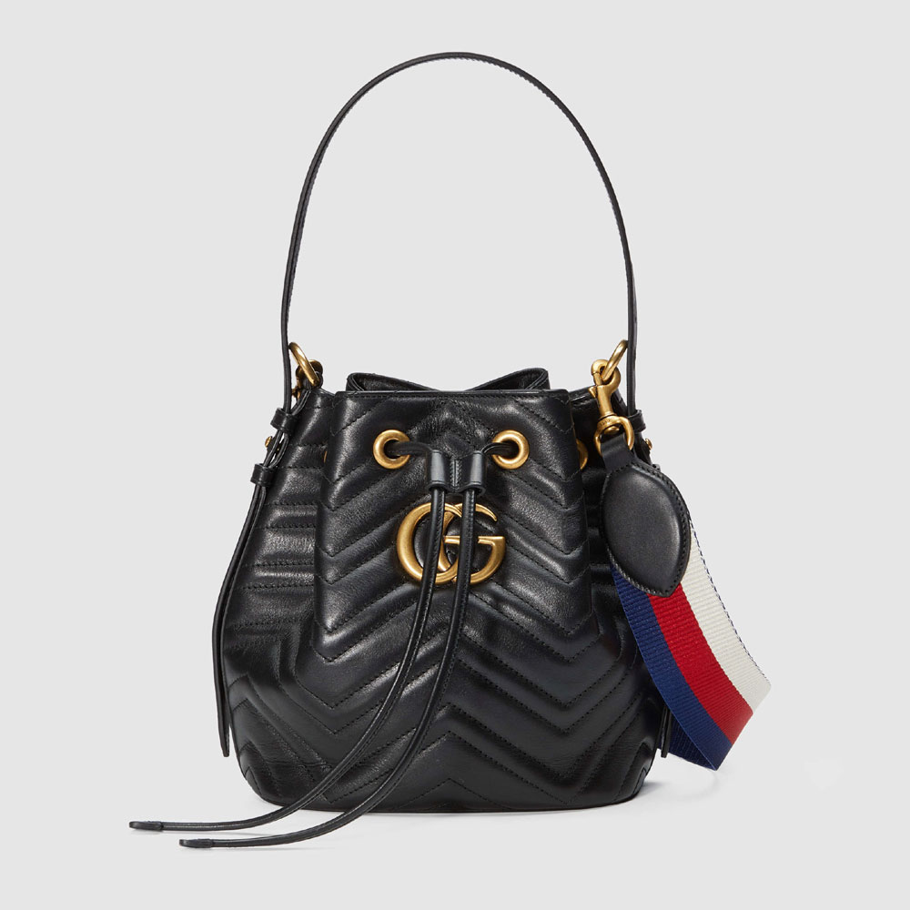 Gucci GG Marmont quilted leather bucket bag 476674 D8GET 8975