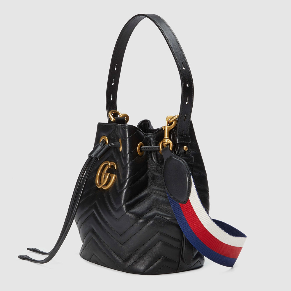 Gucci GG Marmont quilted leather bucket bag 476674 D8GET 8975 - Photo-2