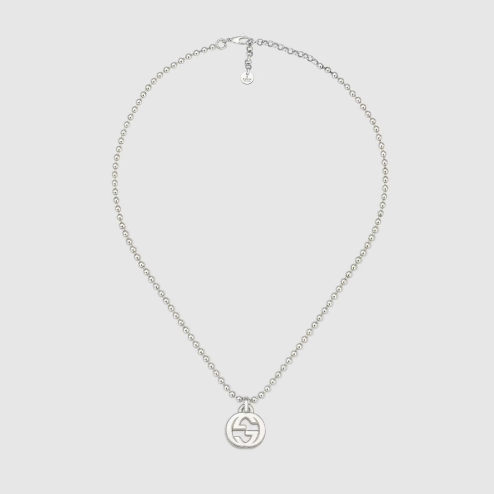 Gucci Interlocking G necklace in silver 479219 J8400 8106