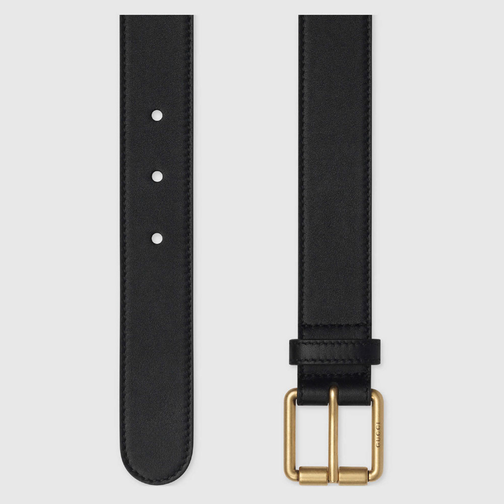 Gucci Leather belt with Horsebit 488939 AP00T 1000 - Photo-2