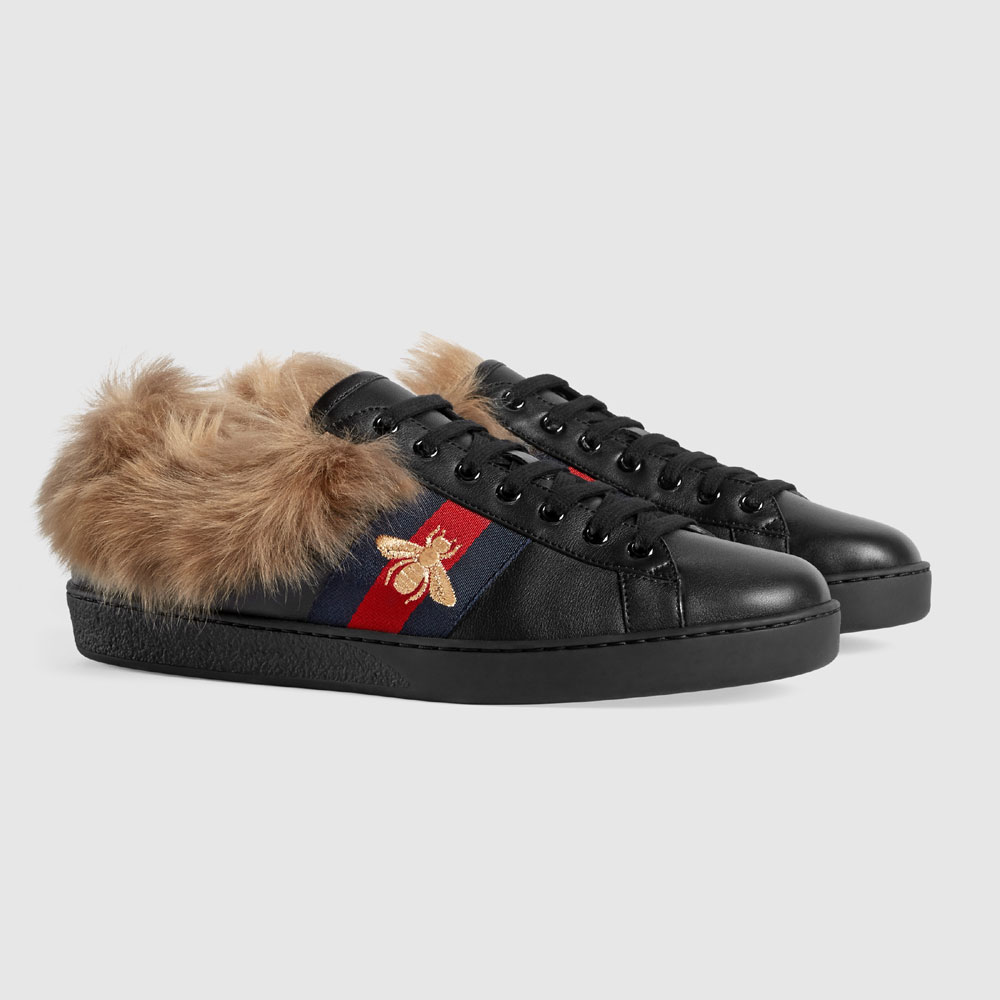 Gucci Ace sneaker with wool 496093 0FI50 1093
