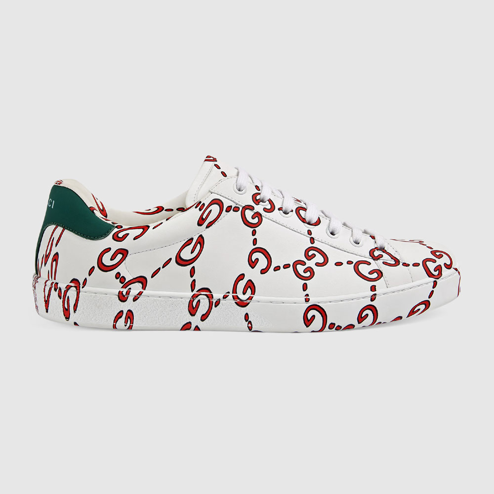 Gucci Ace sneaker with GG print 497094 0G250 9085 - Photo-2