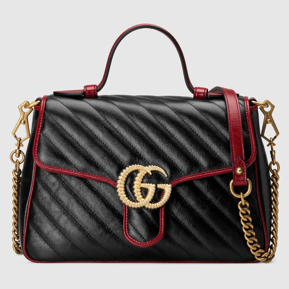 Gucci GG Marmont small top handle bag 498110 0OLFX 8277