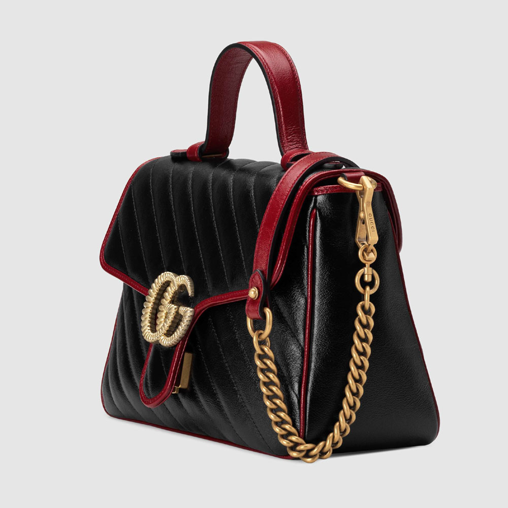 Gucci GG Marmont small top handle bag 498110 0OLFX 8277 - Photo-2