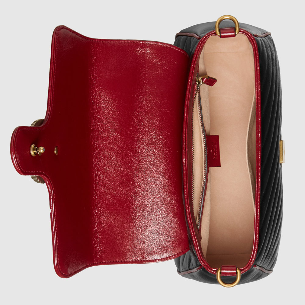 Gucci GG Marmont small top handle bag 498110 0OLFX 8277 - Photo-4