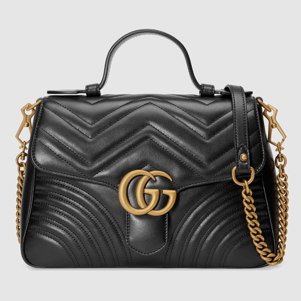Gucci GG Marmont small top handle bag 498110 DTDIT 1000