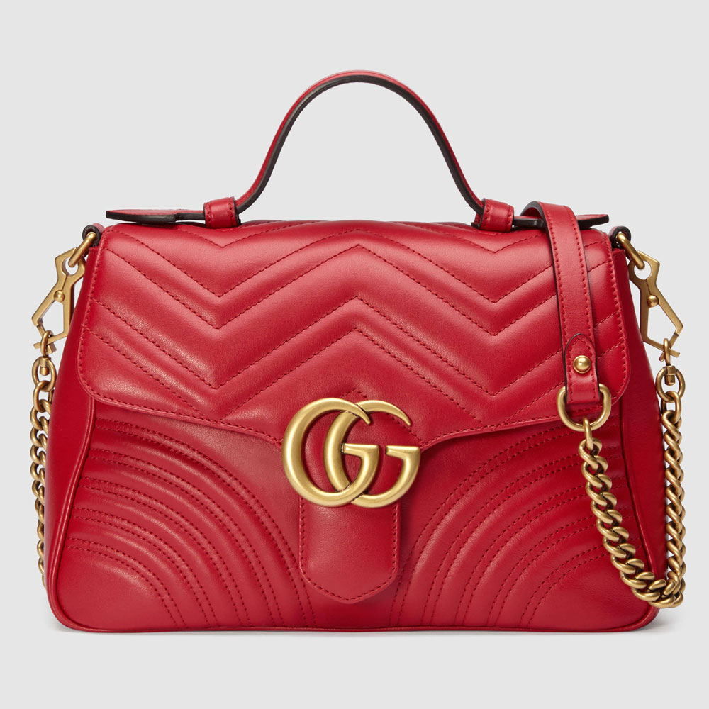 Gucci GG Marmont small top handle bag 498110 DTDIT 6433