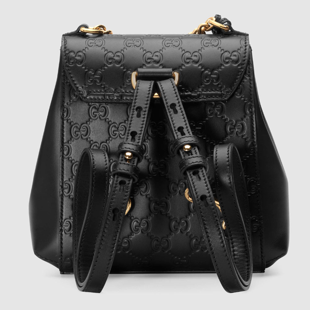 Gucci Padlock Gucci Signature backpack 498194 0DM1G 1000 - Photo-3
