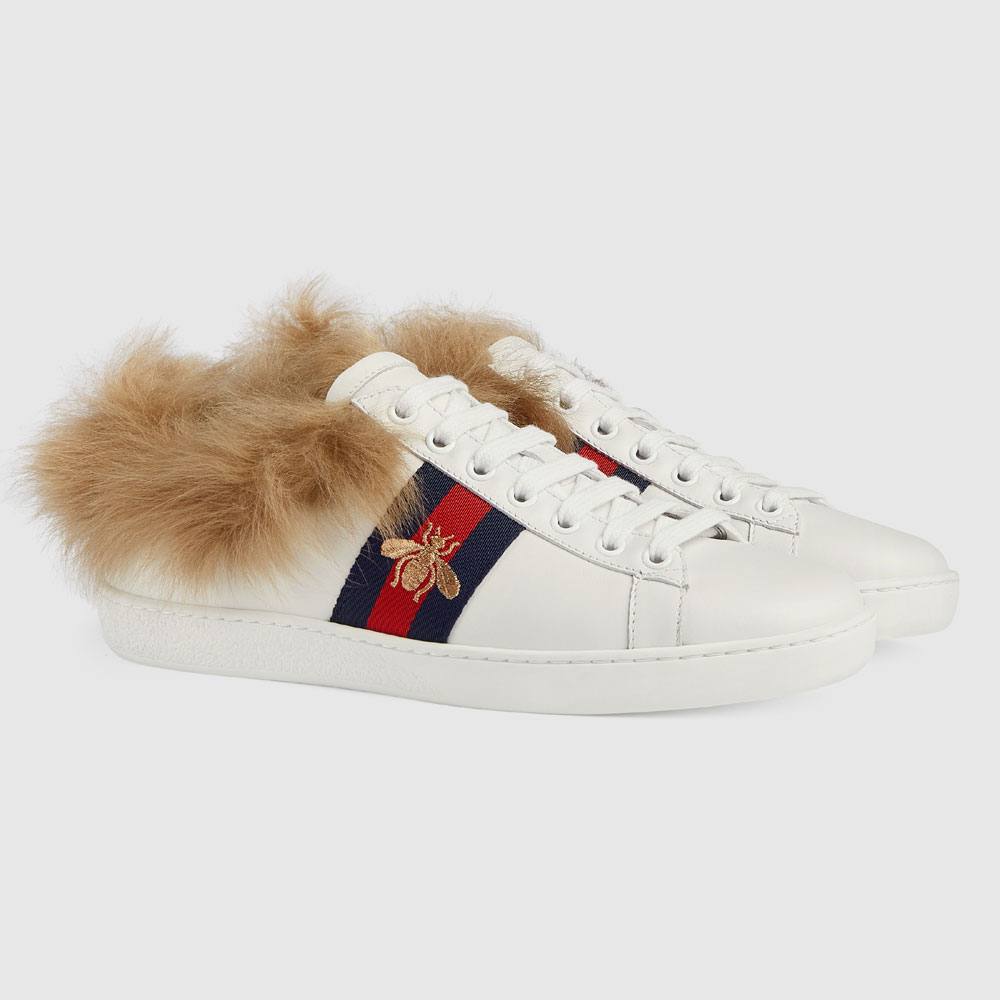 Gucci Ace sneaker with wool 498199 0FI50 9096