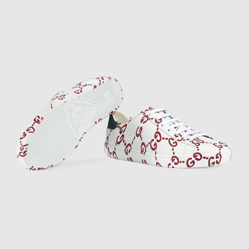 Gucci Ace sneaker with GG print 498216 0G250 9085 - Photo-3