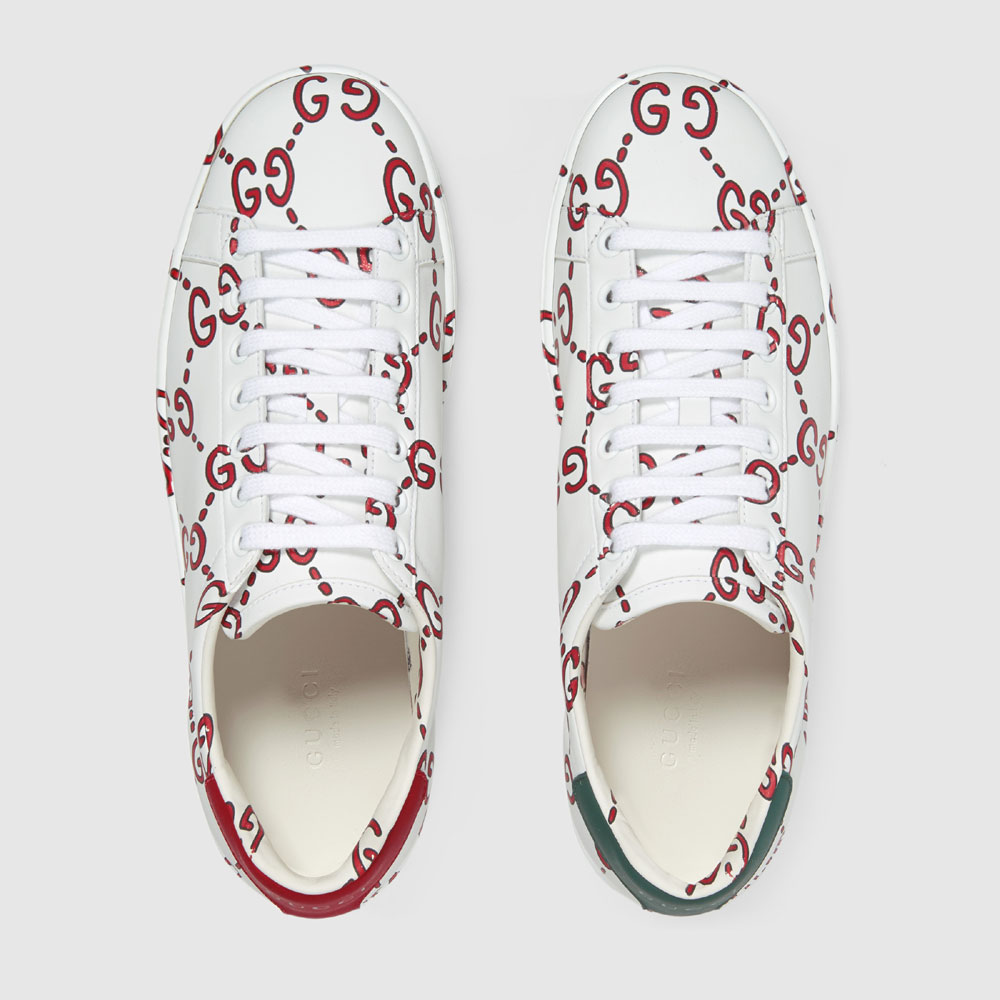 Gucci Ace sneaker with GG print 498216 0G250 9085 - Photo-4