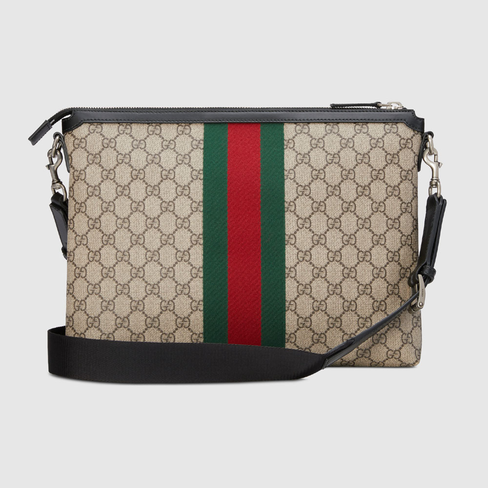 Gucci GG Supreme medium messenger bag 523335 96I6N 9692 - Photo-3