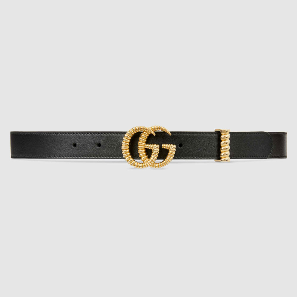 Gucci Leather belt torchon Double G buckle 524103 AP00G 1000