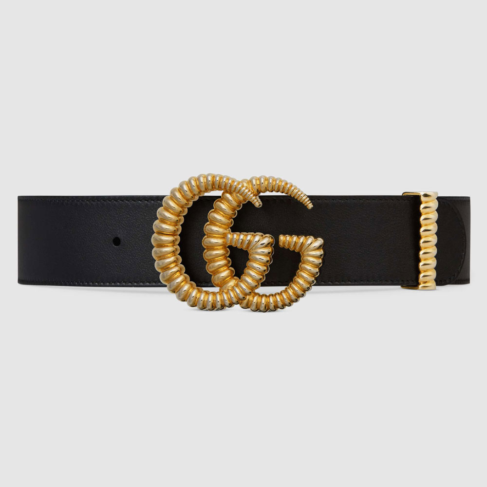 Gucci Leather belt torchon Double G buckle 524105 AP00G 1000
