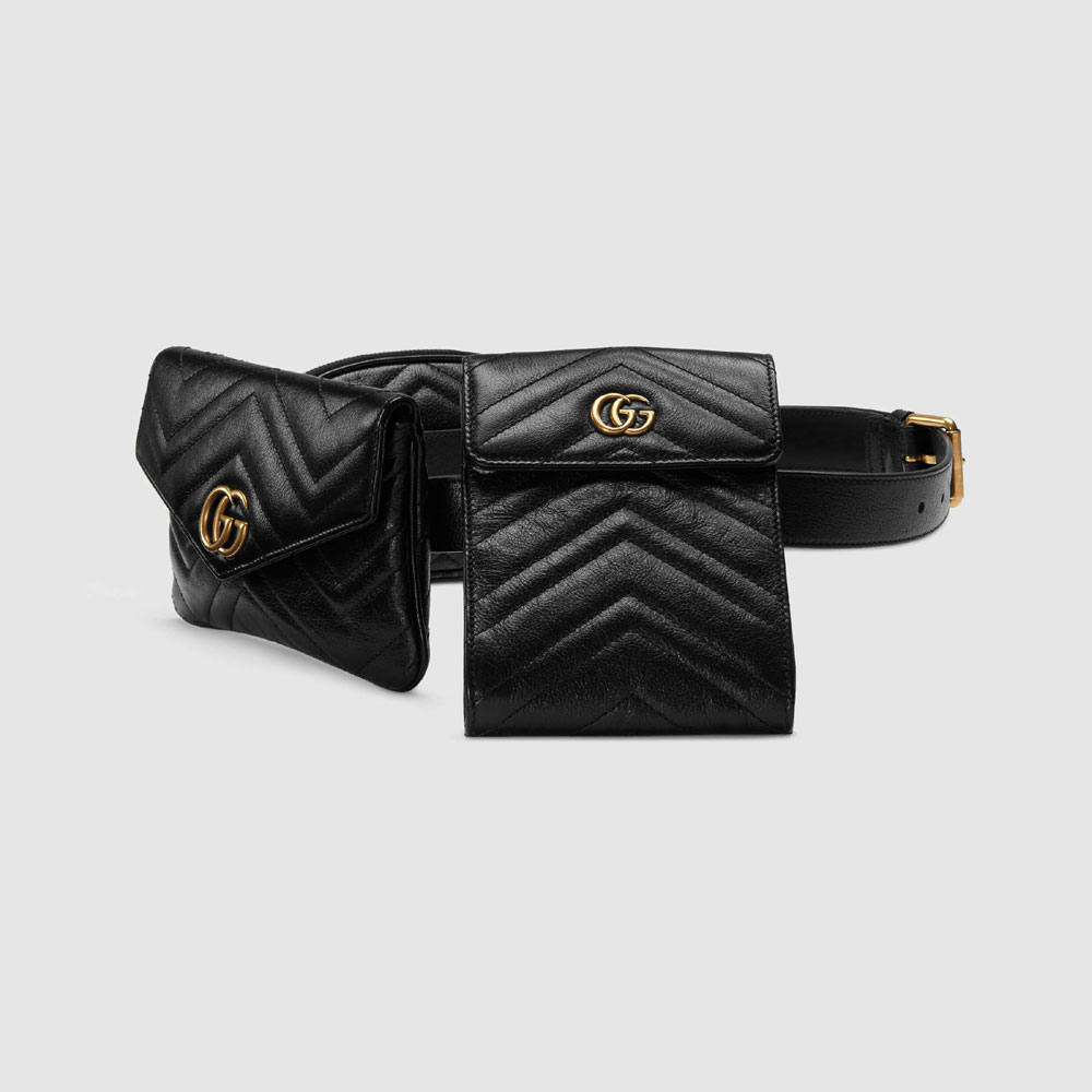 Gucci GG Marmont matelasse belt bag 524597 0OLAT 1000 - Photo-2