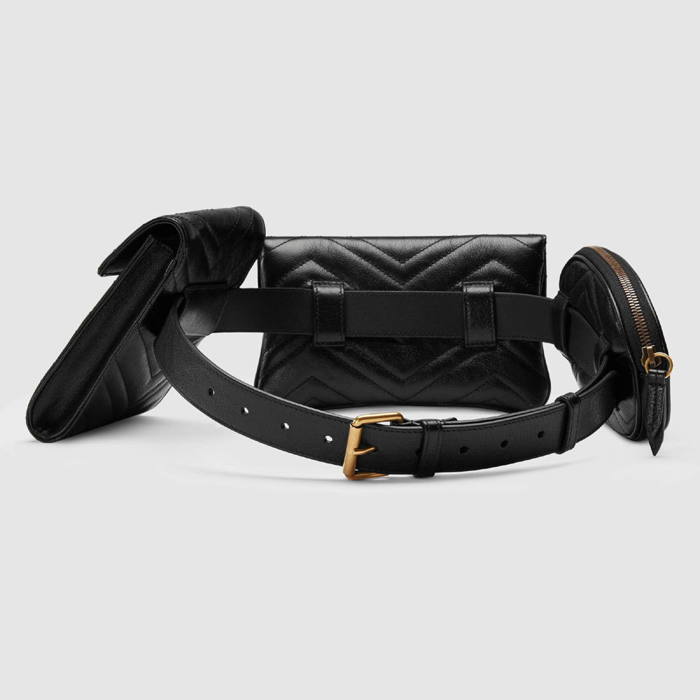 Gucci GG Marmont matelasse belt bag 524597 0OLAT 1000 - Photo-3