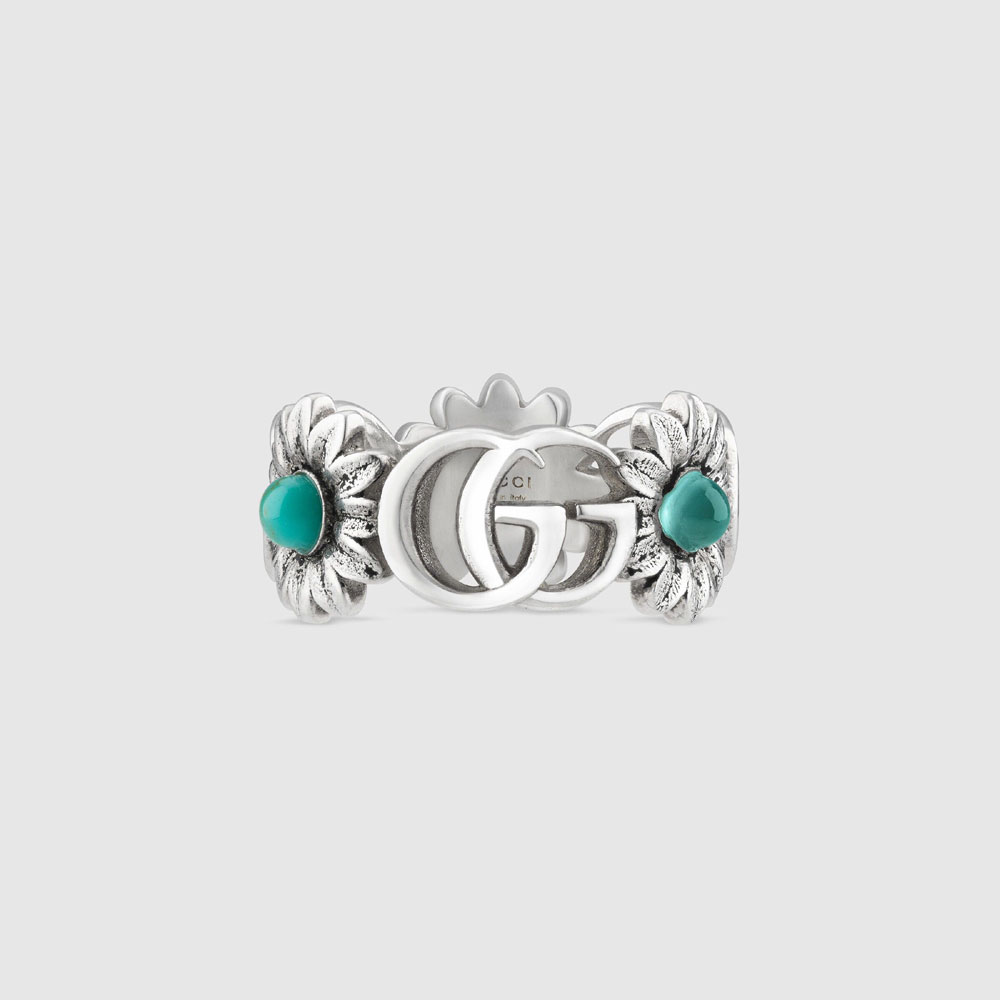 Gucci Double G flower ring 527394 J8474 8517