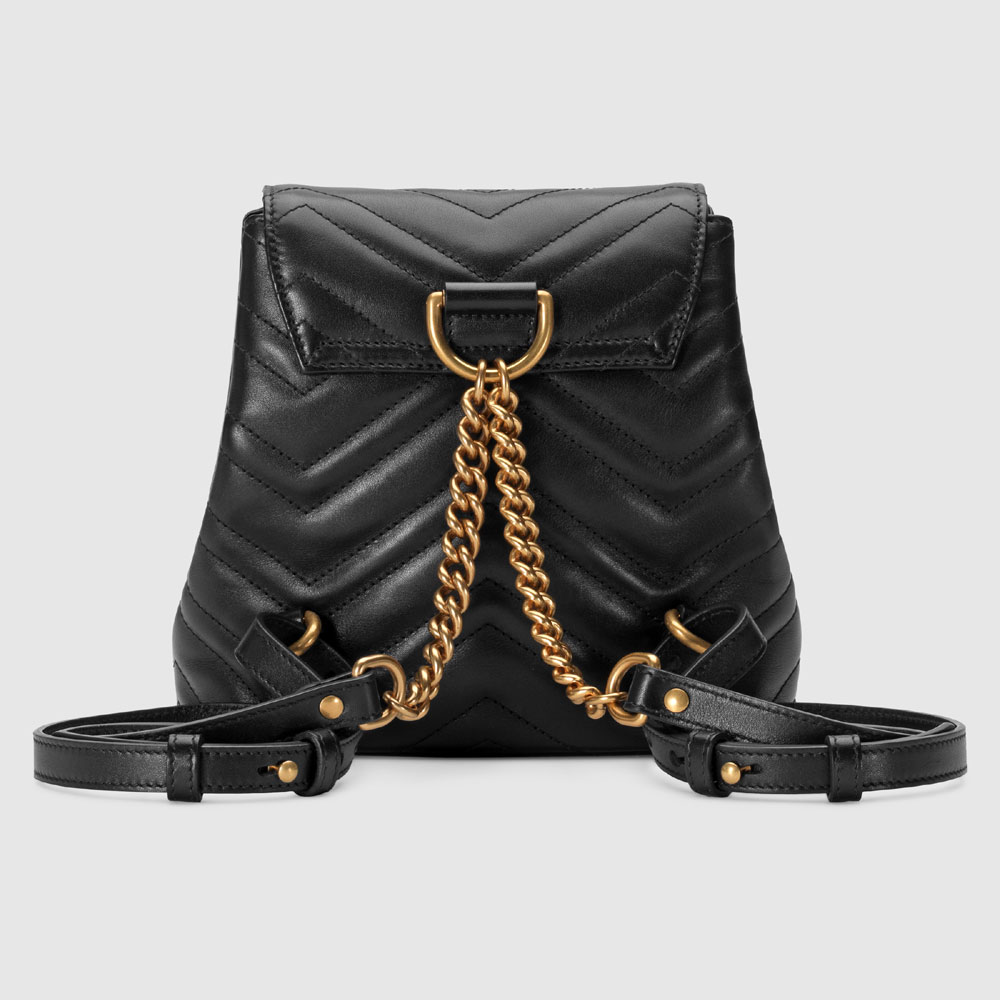 Gucci GG Marmont matelasse backpack 528129 DRW4T 1000 - Photo-2