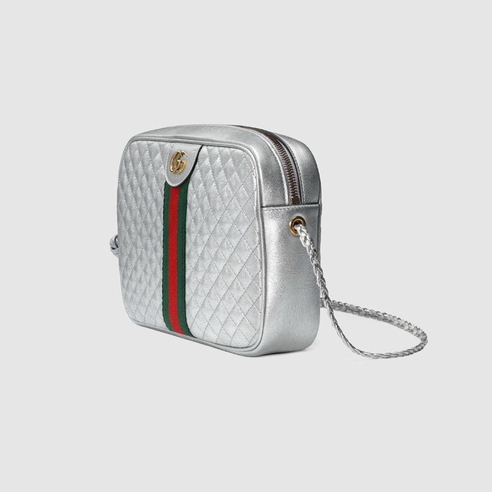Gucci Laminated leather small shoulder bag 541051 0U12T 8562 - Photo-2