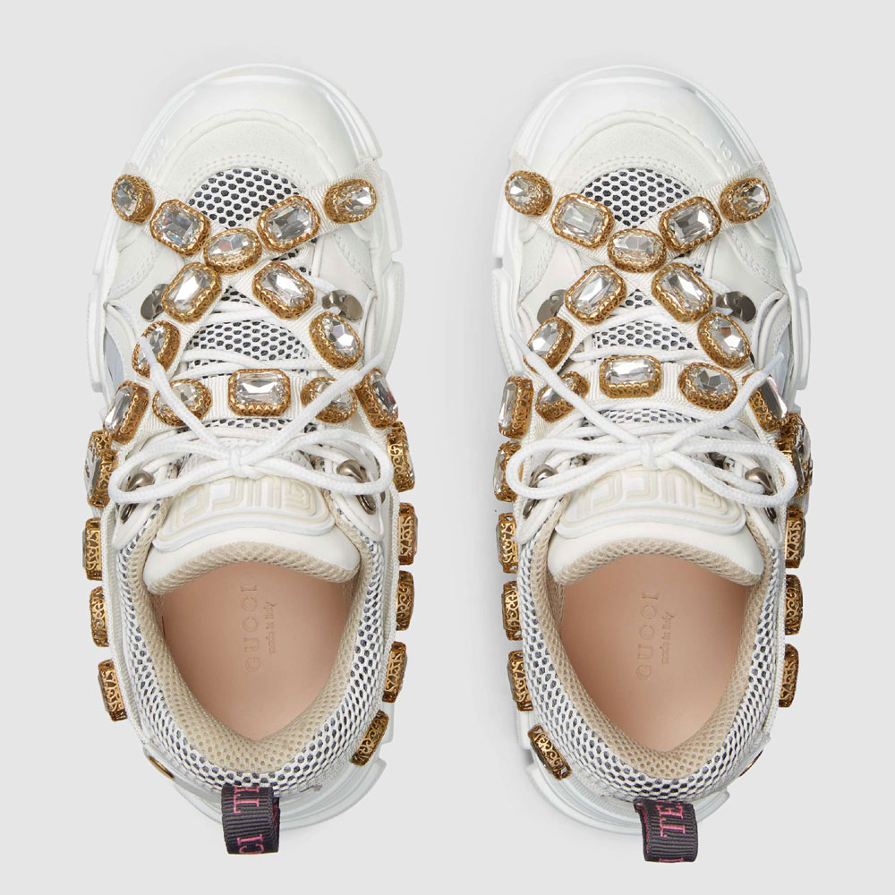 Gucci Flashtrek sneaker with removable crystals 541445 GGZ50 9081 - Photo-2