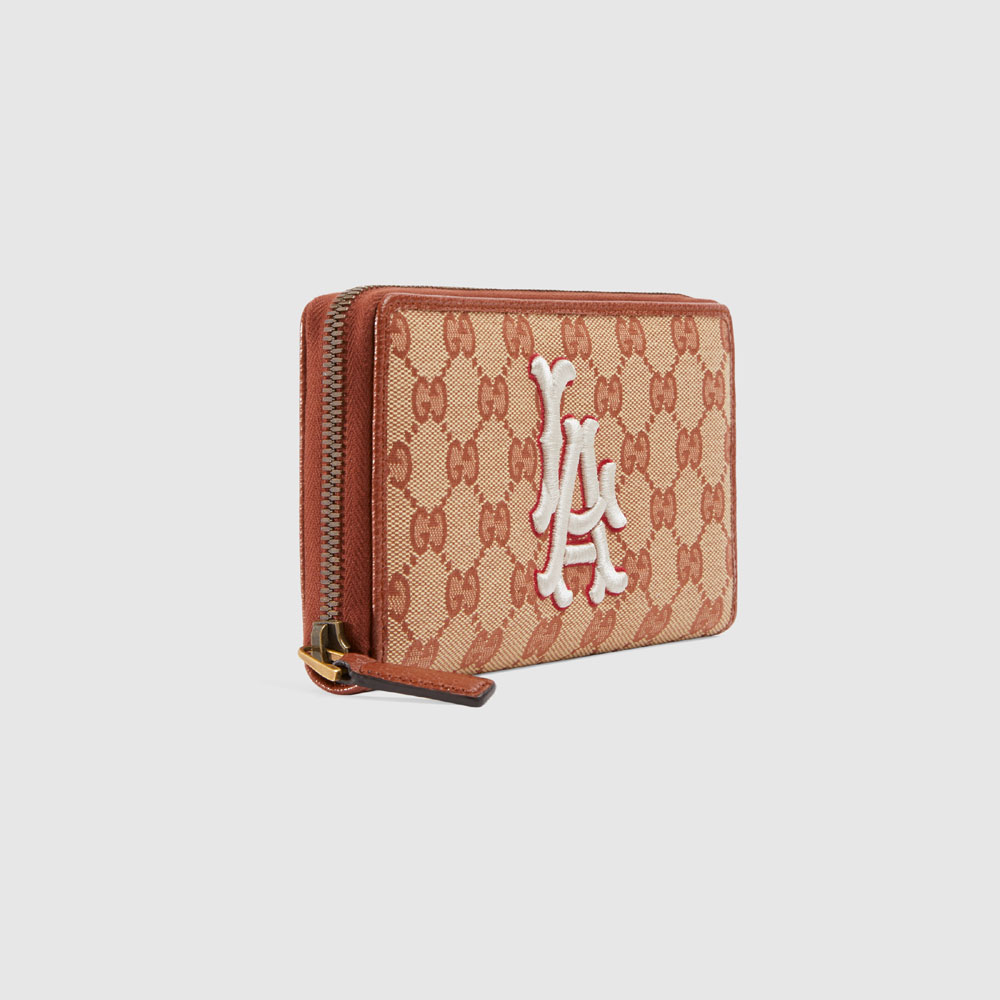 Gucci Original GG zip around wallet LA Angels patch 547791 9Y9FT 9578 - Photo-4