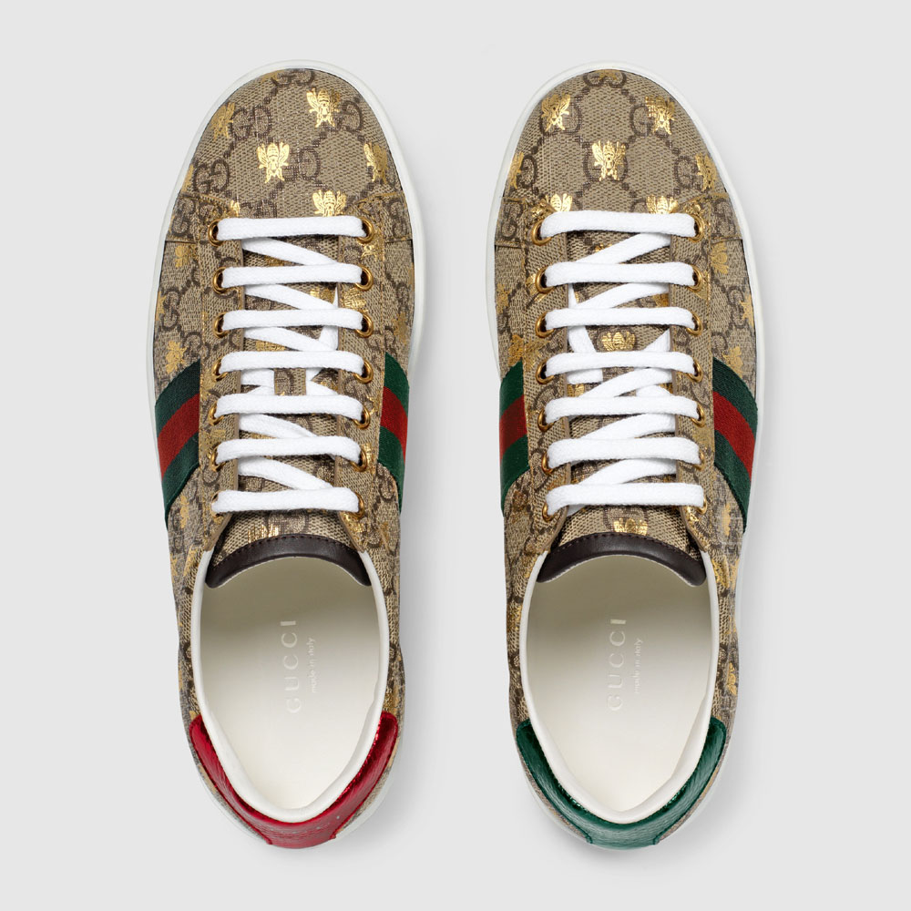 Gucci Ace GG Supreme sneaker with bees 550051 9N020 8465 - Photo-2