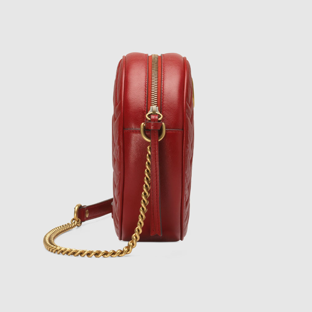 Gucci GG Marmont mini round shoulder bag 550154 0OLET 6438 - Photo-4