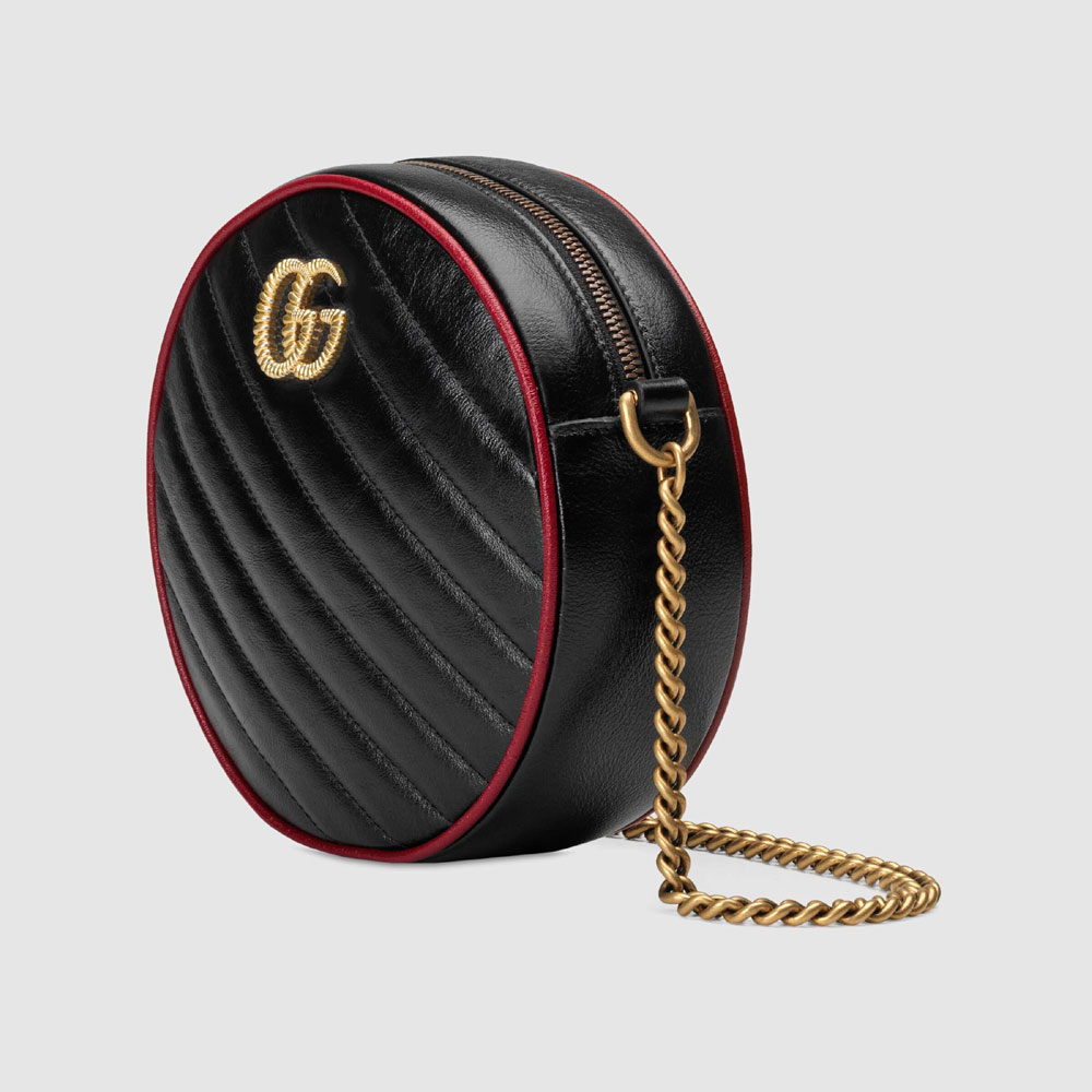 Gucci GG Marmont mini round shoulder bag 550154 0OLFX 8277 - Photo-2