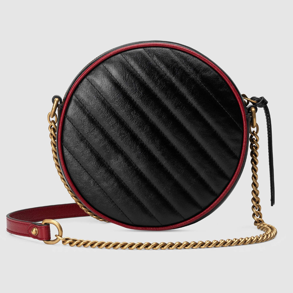 Gucci GG Marmont mini round shoulder bag 550154 0OLFX 8277 - Photo-3