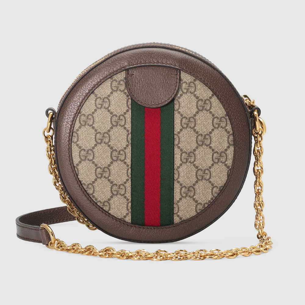 Gucci Ophidia mini GG round shoulder bag 550618 96I3B 8745 - Photo-3