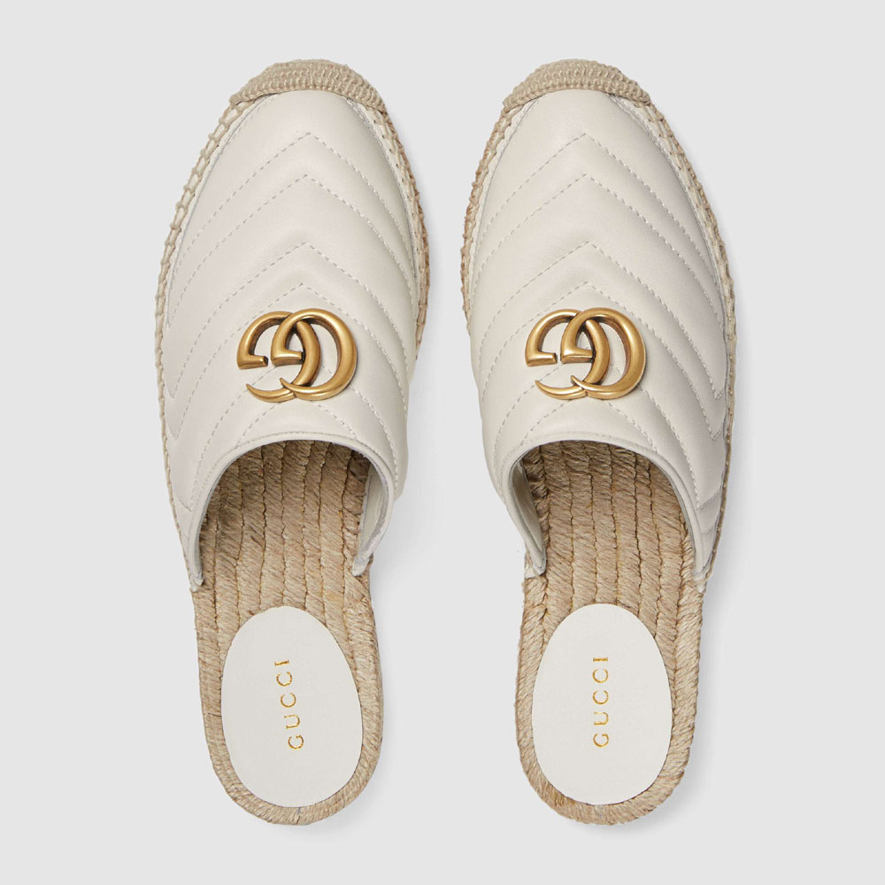 Gucci Leather espadrille with Double G 551881 BKO00 9014 - Photo-2