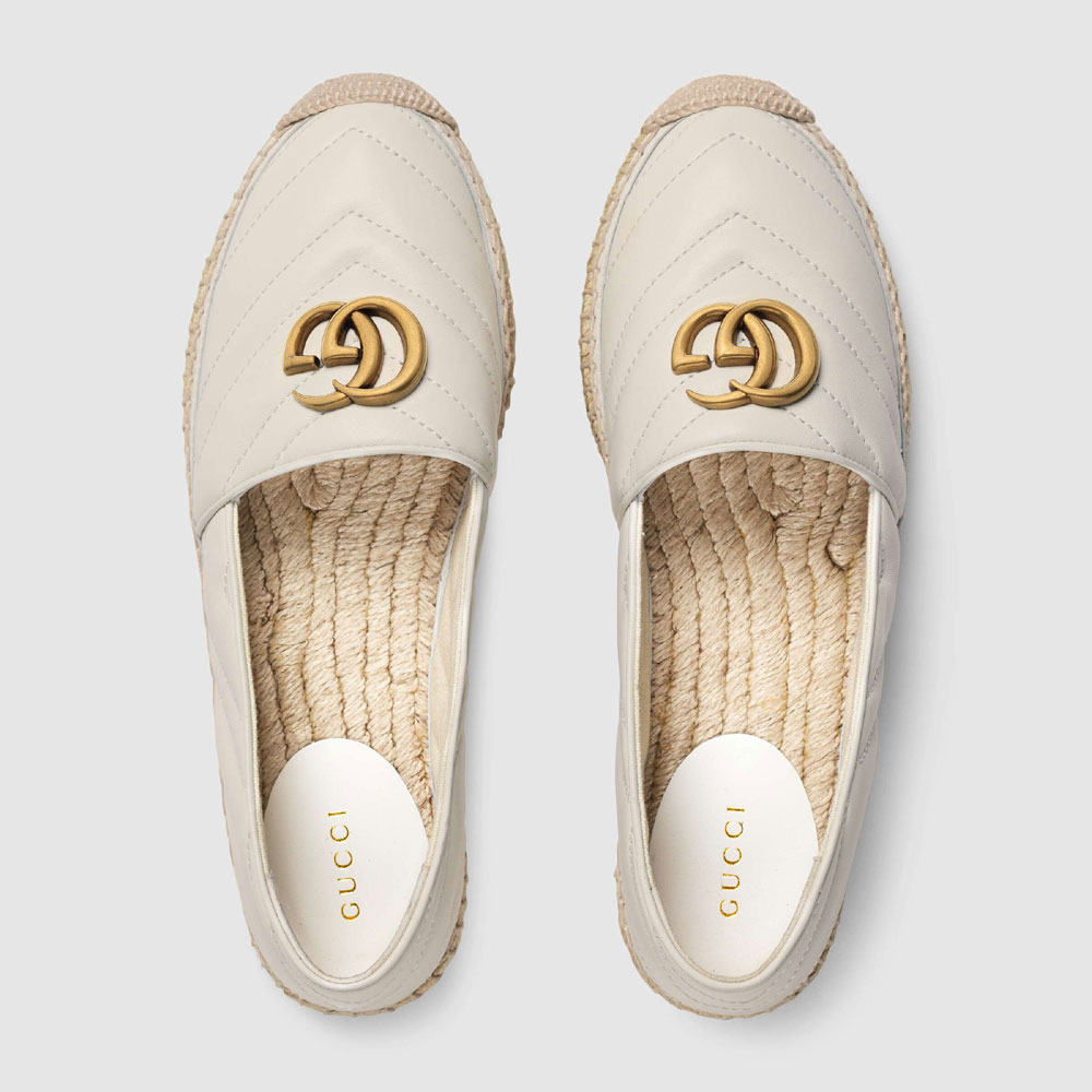 Gucci Leather espadrille with Double G 551890 BKO00 9014 - Photo-2