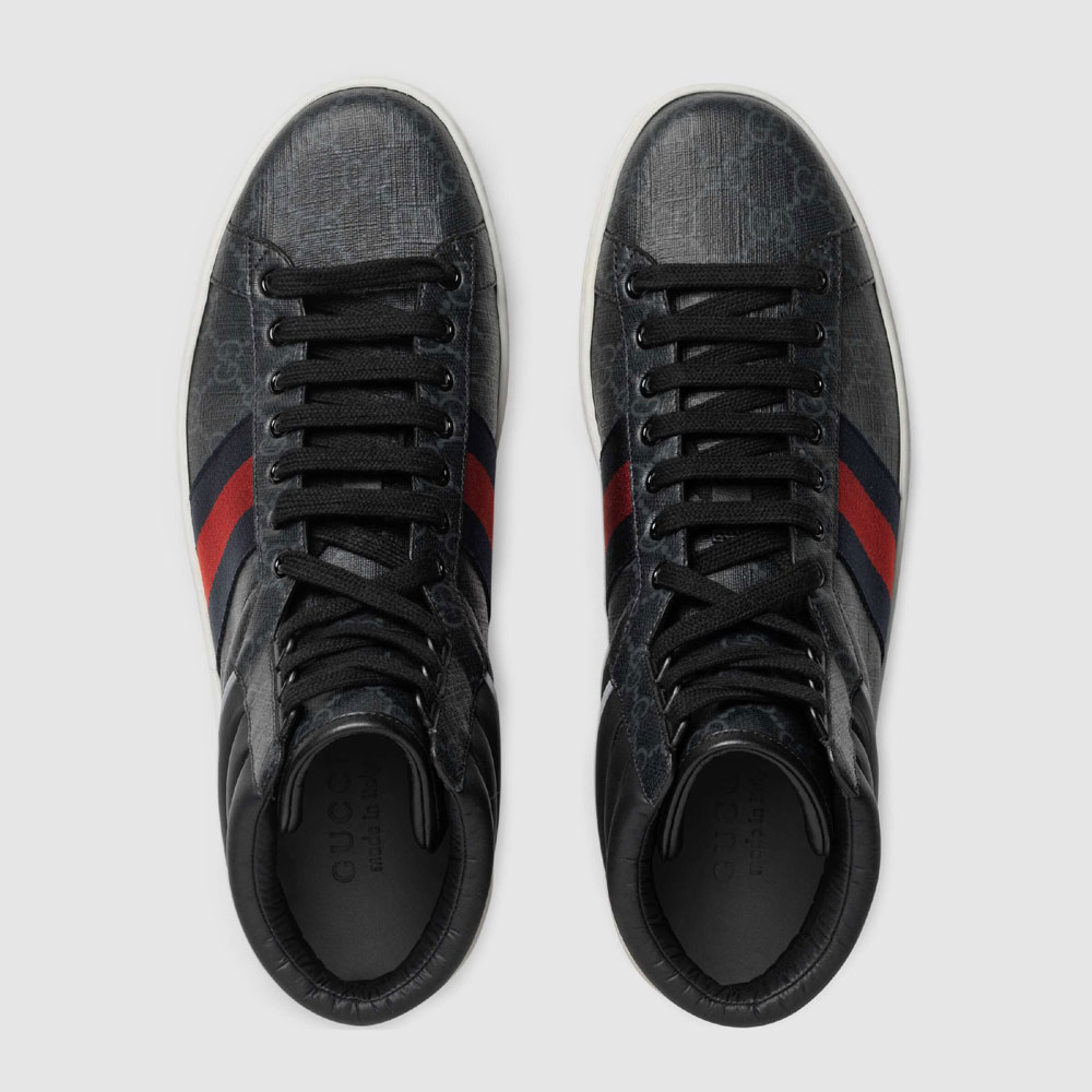 Gucci Ace GG high-top sneaker 555197 92T20 1140 - Photo-3