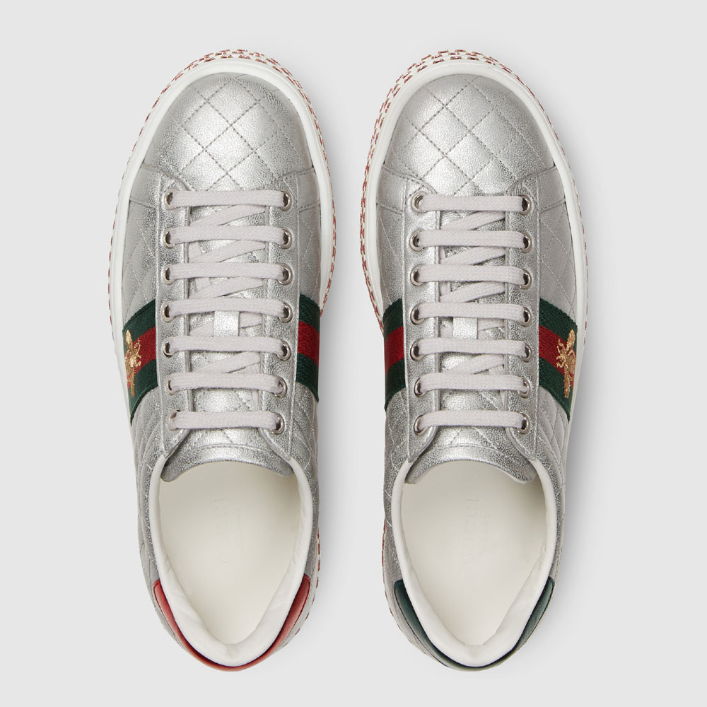 Gucci Ace sneaker with crystals 557878 0V630 8193 - Photo-2