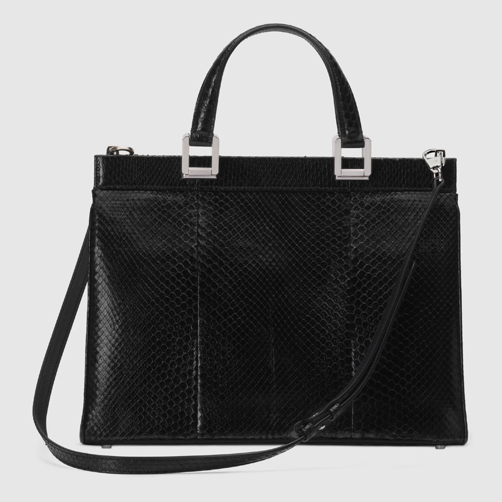Gucci Zumi snakeskin medium top handle bag 564714 LYQ0X 1000 - Photo-3