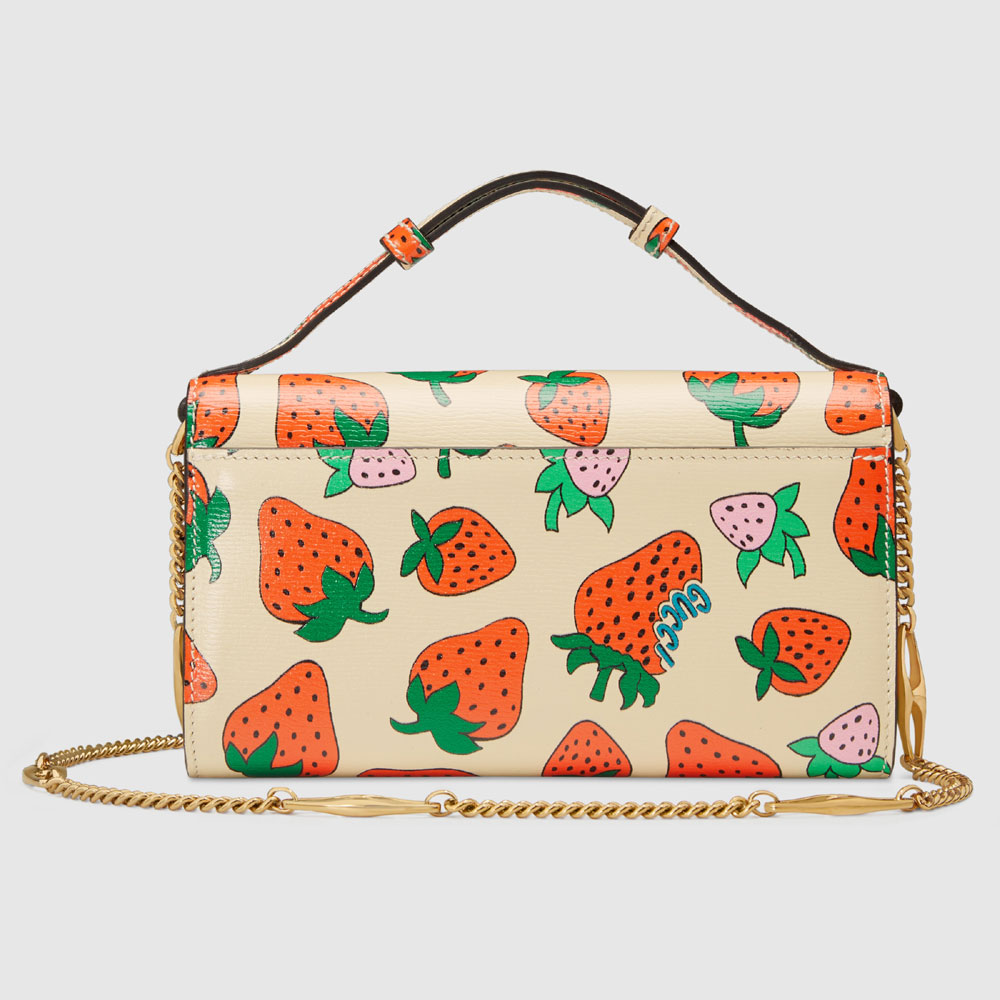 Gucci Zumi Strawberry print mini bag 564718 08PAX 9036 - Photo-3