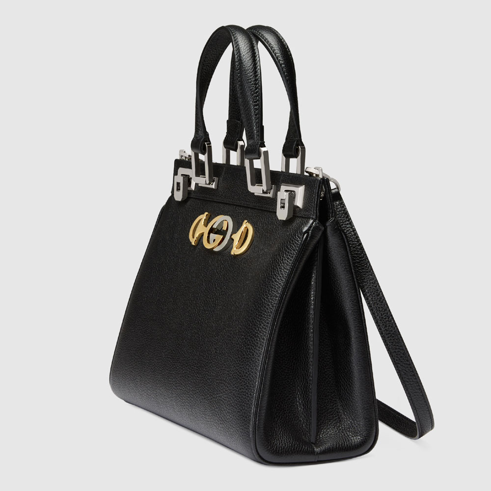 Gucci Zumi grainy leather small top handle bag 569712 1B90X 1000 - Photo-2