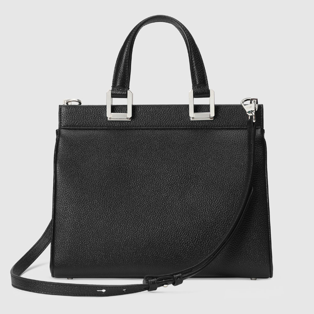 Gucci Zumi grainy leather small top handle bag 569712 1B90X 1000 - Photo-3