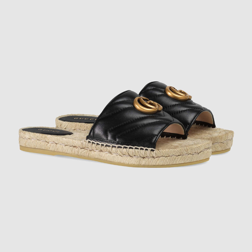 Gucci Leather espadrille sandal 573028 BKO00 1000