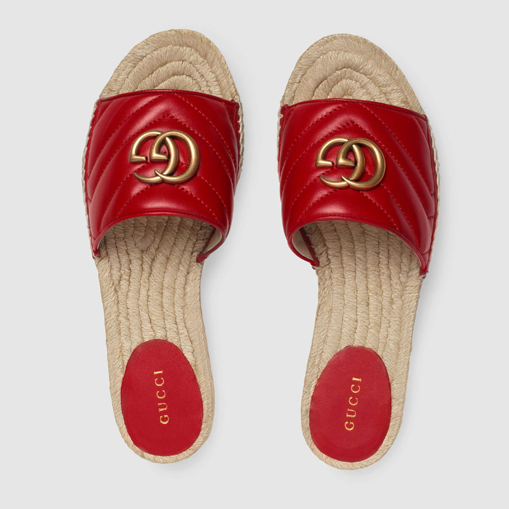 Gucci Leather espadrille sandal 573028 BKO00 6433 - Photo-3